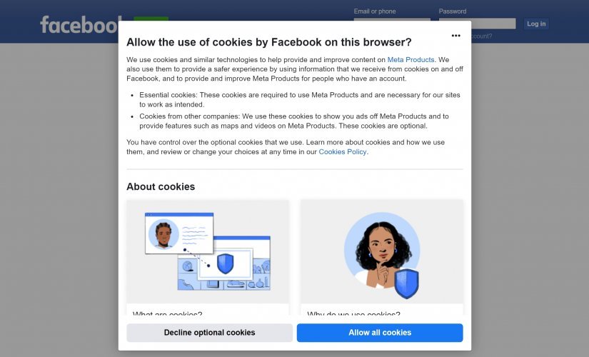 Библиотека рекламы Facebook