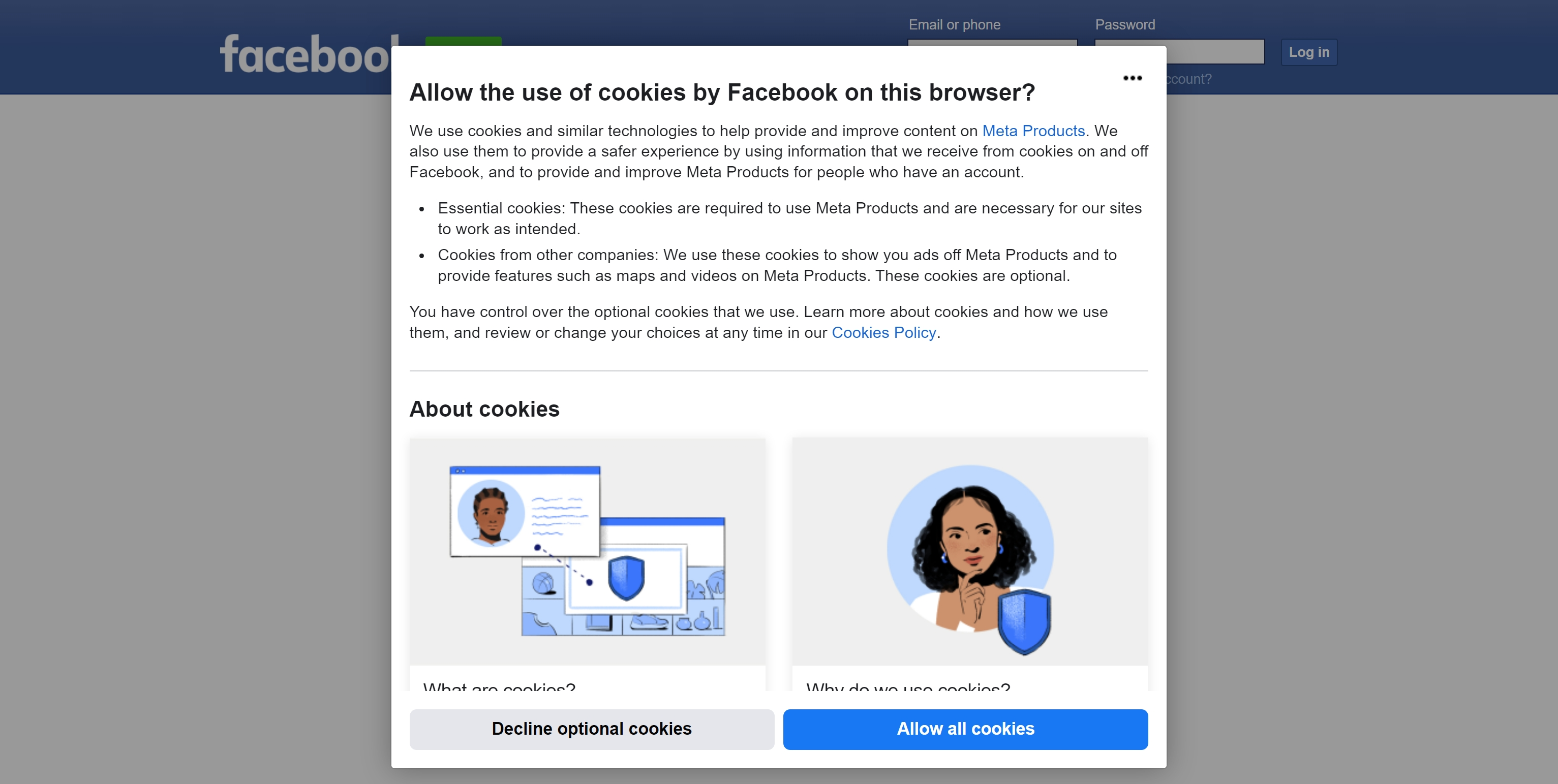 Библиотека рекламы Facebook